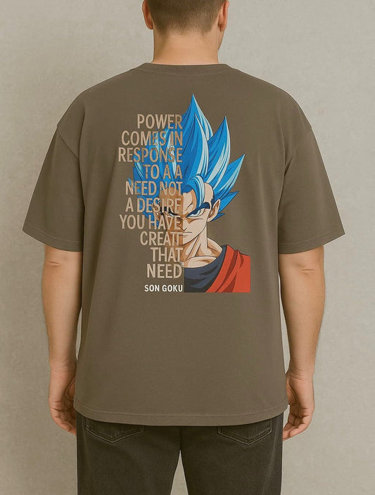 “GOKU Graphic Oversized T-Shirt – Anime Streetwear Edition”