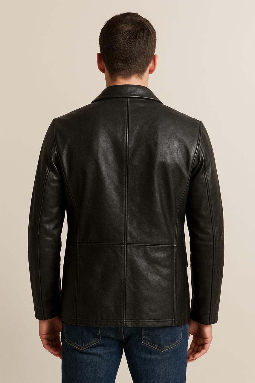 Man in Black Leather Jacket 😎