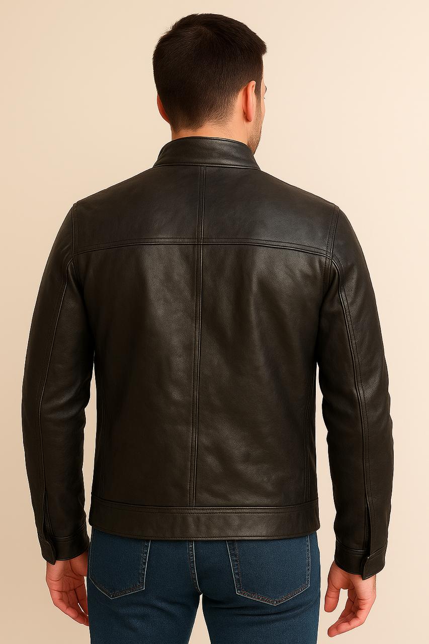 "Stylish Guy in Leather Jacket"